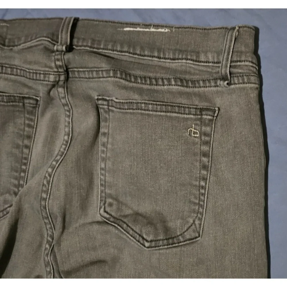 Rag and Bone Jeans Mens 34x34 Gray Iron‎ Denim Fit 2 Slim Leg Button Fly Pants